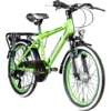Galano Adrenalin 20 Zoll Mountainbike Kinderfahrrad Spielrad 20 Zoll Fahrrad MTB Hardtail Mit Federgabel Jungenfahrrad Mädchenfahrrad 6 Gang, Farbe:grün