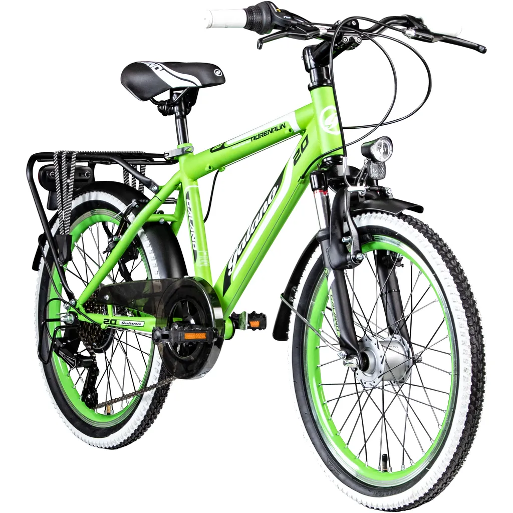Galano Adrenalin 20 Zoll Mountainbike Kinderfahrrad Spielrad 20 Zoll Fahrrad MTB Hardtail Mit Federgabel Jungenfahrrad Mädchenfahrrad 6 Gang, Farbe:grün 1 Galano Adrenalin 20 Zoll Mountainbike Kinderfahrrad Spielrad 20 Zoll Fahrrad MTB Hardtail Mit Federgabel Jungenfahrrad Mädchenfahrrad 6 Gang, Farbe:grün