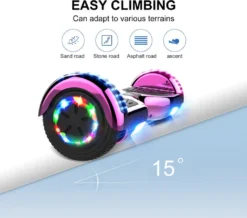 GeekMe Hoverboard Für Kinder 6,5 Zoll, Elektroroller, Elektro Scooter Board Mit Bluetooth Lautsprecher, LED Leuchten, Geschenk Für Kinder, Jugendliche Und Erwachsene -Globbervi Verkaufe 687828d54e947057b5fd39f60ea7d361