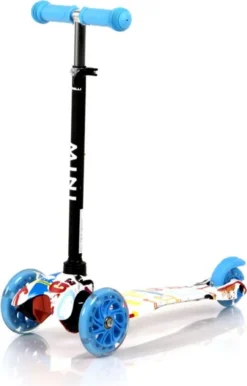 Lorelli Kinderroller Mini Klappbar Verstellbar PolyurethanRäder Leuchten ABEC-7 Bremse Blau -Globbervi Verkaufe 68f2222cb9c7ba59866f3ab295720a78