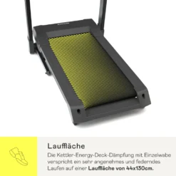 Kettler Laufband Sprinter 2.0, Kinomaps App (Bluetooth), 28 Trainingsprogramme, 4 Nutzerprofile, Geschwindigkeit Bis 16 Km/h , 2PS Motorleistung, 12% Steigung, Grosse Lauffläche 44 X 130cm -Globbervi Verkaufe 6907fa182382b2d0a6d65708734e6daf