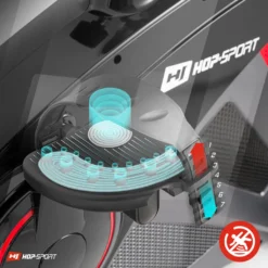 Hop-Sport Liegeergometer HS-070L Mit Unterlegmatte - Liegeheimtrainer Mit App-Steuerung, 12 Trainingsprogramme, 32 Widerstandsstufen – Sitzergometer Max. Nutzergewicht 150 Kg Rot -Globbervi Verkaufe 690df4d764d77ab36f40ecbe54b49513