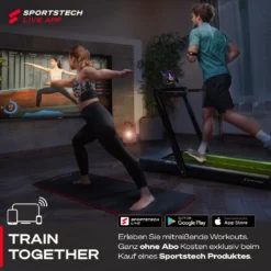 Sportstech 2in1 Laufband Klappbar Mit App + LED-Funktion | STread Fold Bis 12 Km/h & Walking Pad Mode Bis 6 Km/h | Fitnessgerät Für Zuhause + Büro | Treadmill Mit 360° Tablet Holder & 2 LCD-Displays -Globbervi Verkaufe 69398cecceda1ca11d1a60f4ebfd1b4e