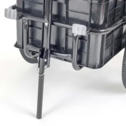 SAMAX Lastenanhänger / Fahrradanhänger Für 60 Kg / 70 Liter In Schwarz -Globbervi Verkaufe 69a322d7474ed62de4176c9f7818f0ca