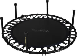 Physionics® Fitness Trampolin - Verstellbarer Griff, Ø 101 Cm, Max. 120 Kg, Klappbar, Mit Gummiseilfederung - Mini-Trampolin, Aerobic Trampolin Für Erwachsene Und Kinder, Indoor, Jumper, Rebounder -Globbervi Verkaufe 6a4401d7a313a9e4114b3bfa7854ec4a