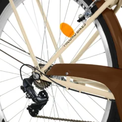 Milord Komfort Fahrrad Mit Weidenkorb Damenfahrrad, 26 Zoll, Braun, 7 Gang Shimano -Globbervi Verkaufe 6aa0bea772af5ade2be418f8b01c6b0e