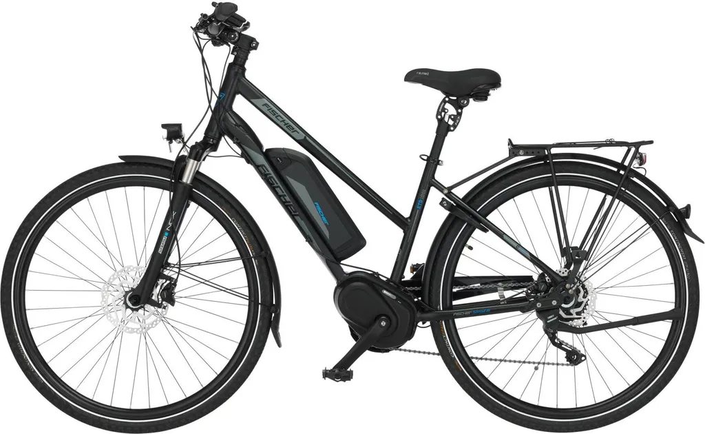 FISCHER E-Bike Pedelec Trekking VIATOR ETD 1861 Damen, Rahmenhöhe 44 Cm, 28 Zoll, Akku 557 Wh, Mittelmotor, Kettenschaltung, LCD Display, Schwarz 4 FISCHER E-Bike Pedelec Trekking VIATOR ETD 1861 Damen, Rahmenhöhe 44 Cm, 28 Zoll, Akku 557 Wh, Mittelmotor, Kettenschaltung, LCD Display, Schwarz – Bild 4