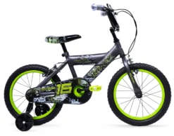 Huffy Delirium 16 Zoll Unisex Fahrrad, Kinderfahrrad, Jungenfahrrad, Mädchenfahrrad, 5 Bis 7 Jahre, Silber-Matt