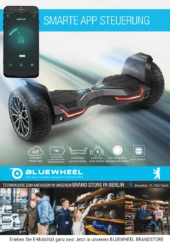 Bluewheel HX510 Offroad Hoverboard Selbstausgleichender Elektroroller 21,59cm (8,5“) Räder - Schwarz -Globbervi Verkaufe 6bb21e1452bd5ab1d6b0010ecd86d0c4