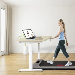 HOME FITNESS CODE Laufband, Tragbares Untertisch-Laufband, Schlankes Laufband Mit Fernbedienung Und LCD-Display Für Heimbüro, Fitnessstudio, Installationsfrei, X20E00H009