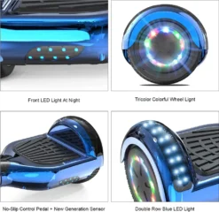 Hoverboard 6.5 Zoll - LED & Bluetooth & Tasche- Für Kinder Und Jugendliche - EU Sicherheitsstandard-Self Balance Scooter Elektroscooter Blau -Globbervi Verkaufe 6cc3160a109497ab515aea2c8c87009f