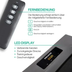 DREAVER® S310 - Elektrisches Laufband Für Zuhause O. Büro - Sehr Leises Walking Pad - Arbeitsplatz Laufband Bis 6km/h, Kleines Schreibtisch-Laufband Mit LED-Display, Rollen, Nur 23kg, Energiesparend -Globbervi Verkaufe 6f24aa88fa2140b2cb3194e76072c440
