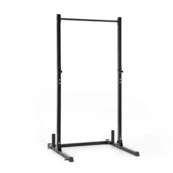 KLAR FIT Klarfit HR 1100 Hantelstation - Half Rack , Kraftstation , Fitnessstation , 2 Verstellbare J-Hooks , 32 Höhenpositionen , Feste Klimmzugstange , Max. 150 Kg Belastbarkeit , Schwarz