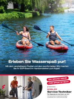 Sportstech 8in1-Stand Up Paddling Board Set + Kajak-Sitz & LED Dry Bag + Lautsprecher, Standup Paddleboard Aufblasbar + Luftpumpe & Fiberglas Paddel, Sommerspaß Stand-up Paddling, WBXs Surfbrett -Globbervi Verkaufe 6ff9677e8583cbb57c87a19fdac3a5be