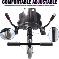 Markboard 6,5 Zoll Hoverboard Mit Bluetooth, LED-Leuchten,350W *2 Motorbeleuchtung Lila + Hoverkart Carbon Schwarz, Self Balance Elektroscooter + Gokart ,Elektroroller Mit Hoversitz, Balance Board + Go-Kart -Globbervi Verkaufe 708e41de02112fc484b99aa113cfcb04