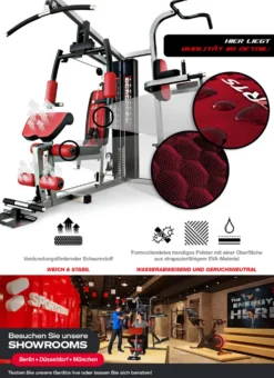 Einzigartige 45in1 Premium Kraftstation HGX200 Für Unzählige Trainingsvarianten. Sportstech Multifunktions-Homegym Mit Stepper, Fitnessstation Aus Eva Material Für Zuhause- Robuste Konstruktion -Globbervi Verkaufe 73ba3285f30d351c809993e4378a5100