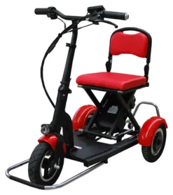 Elektromobil Seniorenmobil 6 Km/ H ECO ENGEL 301 Rot Elektro Dreirad Faltbar