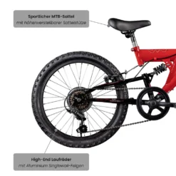 Galano FS180 Kinderfahrrad Ab 6 Jahre 120-135cm Mädchen Jungen Fahrrad 20 Zoll 6 Gang Mountainbike Fully Mit V-Brakes MTB -Globbervi Verkaufe 748eb6af17cd8c1f70b83d5c9d090ef7