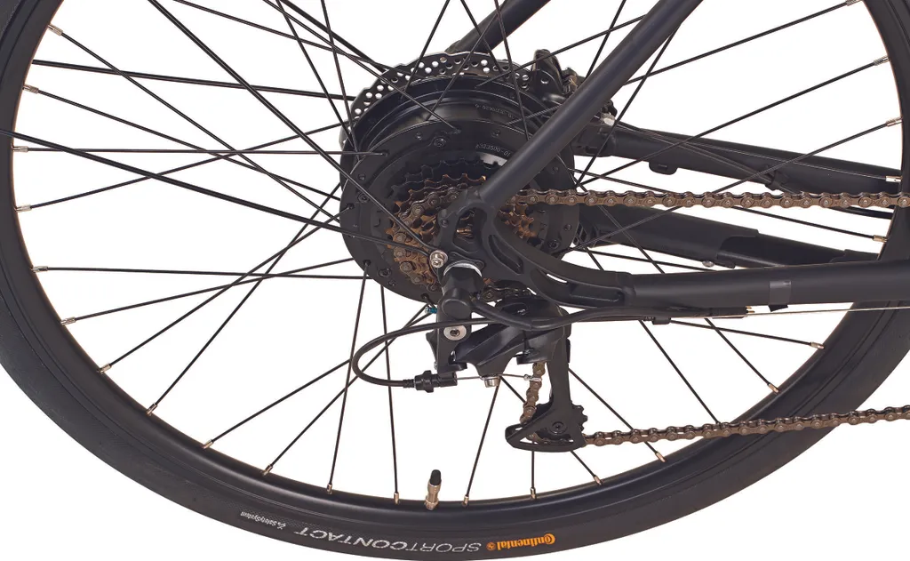 Prophete Herren E-Bike URBANICER 28" AEG EasyDrive Mini Vorderradmotor 40 NM 250 Watt AEG Nabenakku 7 Ah 252 Wh 8 Gang Kettenschaltung Scheibenbremse RH 55 AEG EasyControl Display 4 Prophete Herren E-Bike URBANICER 28" AEG EasyDrive Mini Vorderradmotor 40 NM 250 Watt AEG Nabenakku 7 Ah 252 Wh 8 Gang Kettenschaltung Scheibenbremse RH 55 AEG EasyControl Display – Bild 4