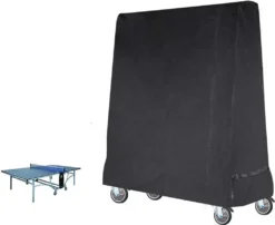 Tischtennisplatte Wasserdicht Outdoor Indoor Winddicht UV-Schutz 165 X 70 X 185cm,Schwarz