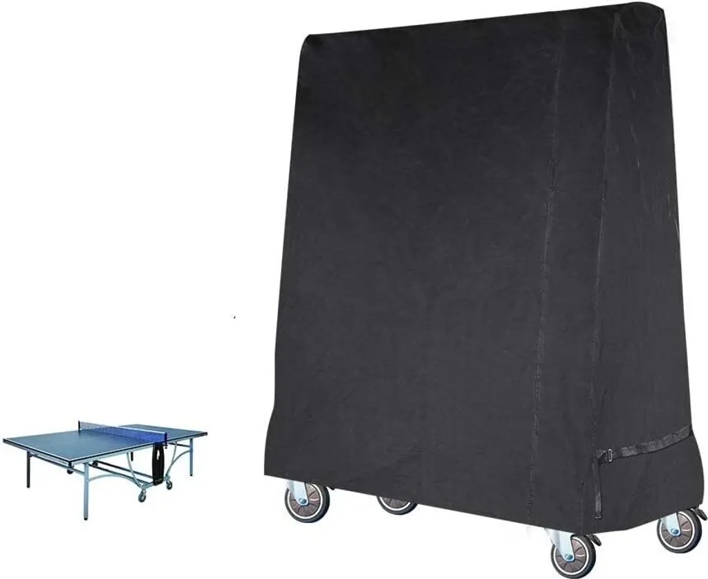 Tischtennisplatte Wasserdicht Outdoor Indoor Winddicht UV-Schutz 165 X 70 X 185cm,Schwarz 1 Tischtennisplatte Wasserdicht Outdoor Indoor Winddicht UV-Schutz 165 X 70 X 185cm,Schwarz