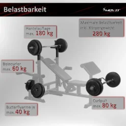 MOVIT Kraftstation PRO, Multifunktionsbank Homegym Hantelbank Heimtrainingsgerät -Globbervi Verkaufe 775a53c79786c69e2c1dec4d70028fde