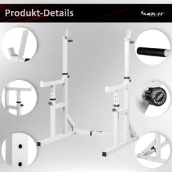 MOVIT Squat Rack PRO Langhantel-Ablage Homegym Hantel-Ständer Heimtrainingsgerät 14 MOVIT Squat Rack PRO Langhantel-Ablage Homegym Hantel-Ständer Heimtrainingsgerät -Globbervi Verkaufe 78edfda1f912366991b7c547d5d31cde