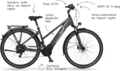 FISCHER E-Bike Pedelec Trekking VIATOR 5.0i Damen, Rahmenhöhe 44 Cm, 28 Zoll, Akku 504 Wh, Mittelmotor, Kettenschaltung, Brose Display, Grau -Globbervi Verkaufe 7aade6ab42cdc91910b40e9338052923