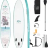 COSTWAY 320x76x15cm Stand Up Paddling Board SUP Board Aufblasbar Mit Sicherheitsleine Paddel Pumpe Center Finne
