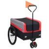 VidaXL 2-in-1 XXL Fahrradanhänger & Trolley Rot Grau Schwarz