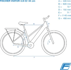 FISCHER E-Bike Pedelec Trekking VIATOR 4.1i Damen, Rahmenhöhe 44 Cm, 28 Zoll, Akku 504 Wh, Mittelmotor, Kettenschaltung, LCD Display, Schwarz -Globbervi Verkaufe 7c8c402e5bdb0d8cd7e06a2d9e91c7ab