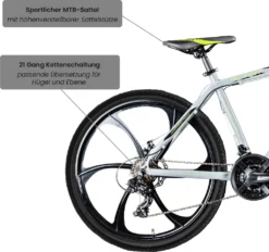 Galano Blast 26 Zoll Mountainbike 155 - 175 Cm MTB Hardtail Fahrrad 21 Gänge Scheibenbremsen Damen Herren Jugendliche Unisex -Globbervi Verkaufe 7d0727155920a53c49de0ee042a03bdb