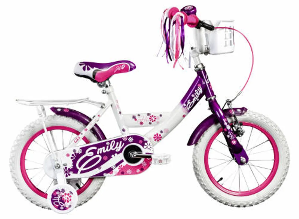 HI5FIVE Kinderfahrrad Emily Mit Rücktritt, Stützrädern Und Gepäckträger 14 Zoll 8 HI5FIVE Kinderfahrrad Emily Mit Rücktritt, Stützrädern Und Gepäckträger 14 Zoll – Bild 8