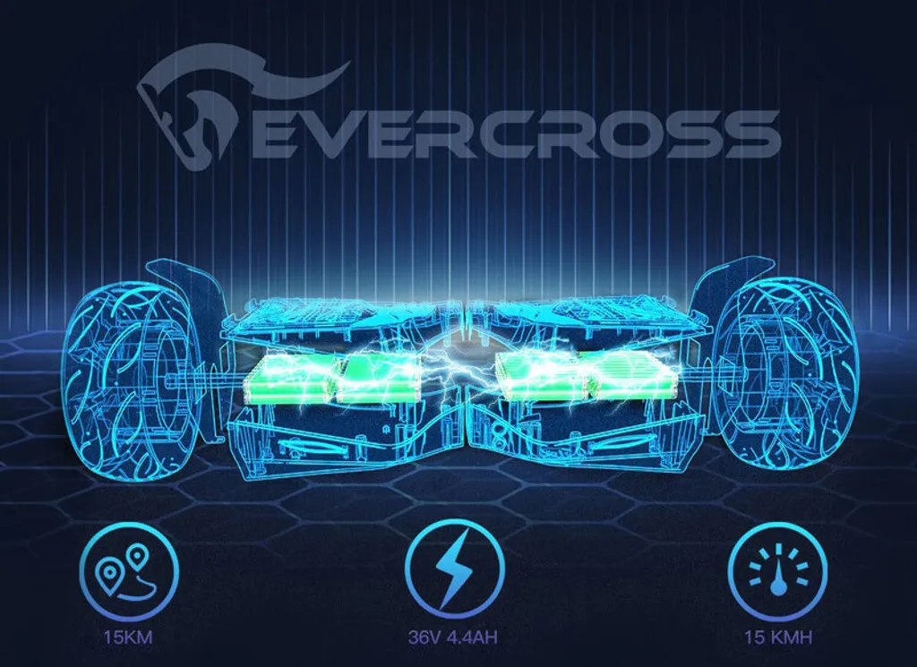 EVERCROSS Hoverboards Mit Kart, 8,5" Hover Board Kinder Go Kart Mit Bluetooth, APP Steuerung, All Terrain Selbstausgleichender Elektroroller Für Teenager Erwachsene 7 EVERCROSS Hoverboards Mit Kart, 8,5" Hover Board Kinder Go Kart Mit Bluetooth, APP Steuerung, All Terrain Selbstausgleichender Elektroroller Für Teenager Erwachsene – Bild 7