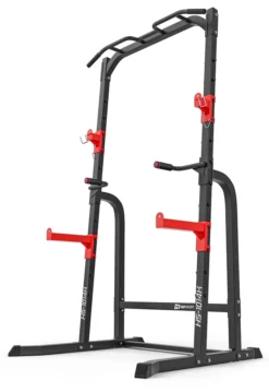 Hop-Sport Power Cage HS-1014K – Multifunktionaler Kraftturm Mit Squat Rack Kniebeugenständer, Dip-Station Und Klimmzugstange