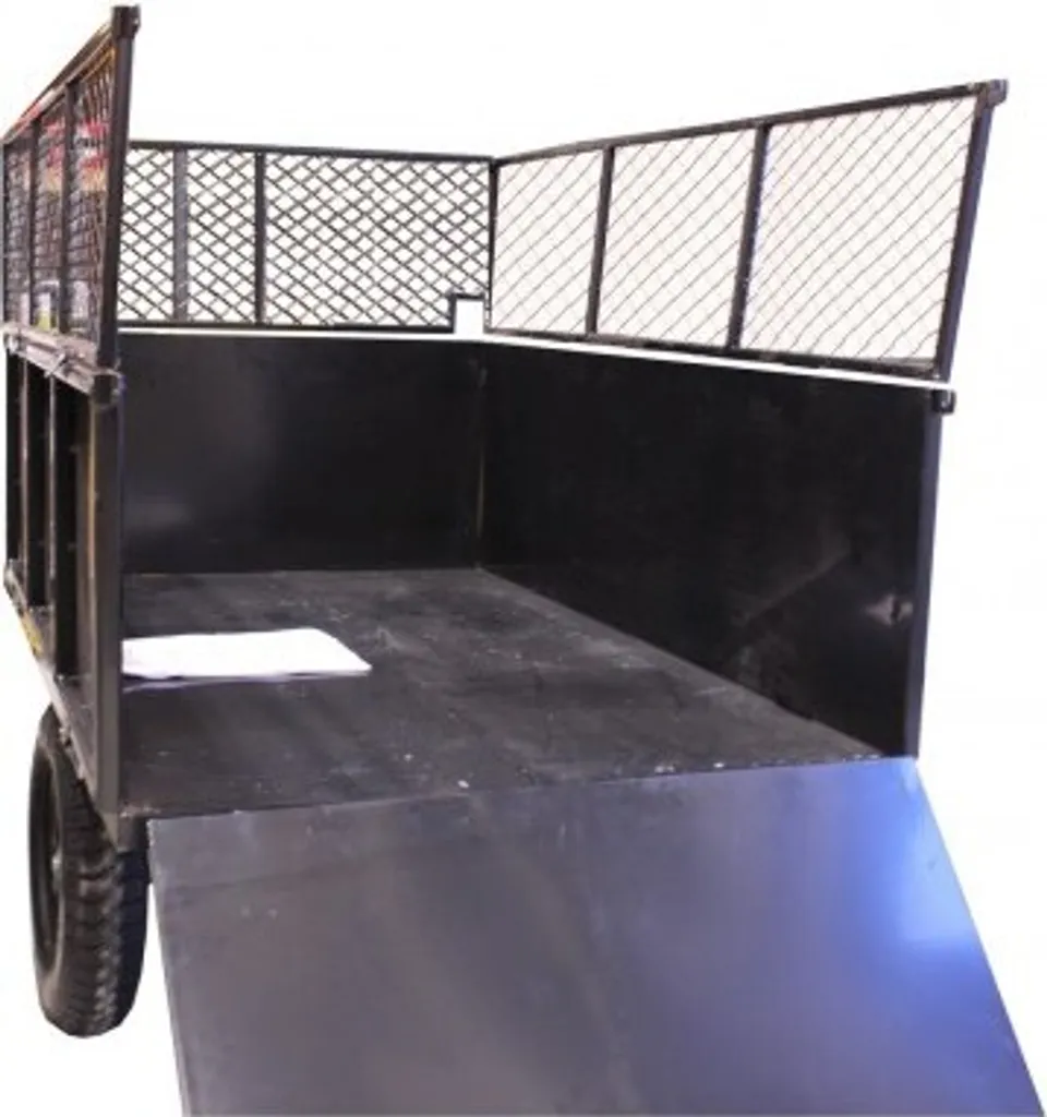 Rasentraktor Anhänger Kippanhänger 300 Kg Kippbar Mit Kupplung 4 Rasentraktor Anhänger Kippanhänger 300 Kg Kippbar Mit Kupplung – Bild 4