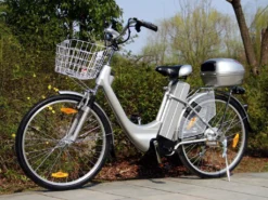 Elektrofahrrad 250W / 36V E-Bike 26" Pedelec Fahrrad Mit Motor Citybike Elektro City Fahrrad 250 Watt 26 Zoll - Silber