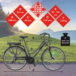 Telefunken XT480 Trekking Damen E-Bike, 21 Gang Shimano Kettenschaltung, Anthrazit -Globbervi Verkaufe 81f69c4e5149e4df9c73cb0597c3fbff