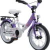 BIKESTAR Kinder Fahrrad Ab 4 Jahre, 14 Zoll Classic, Lila & Weiß