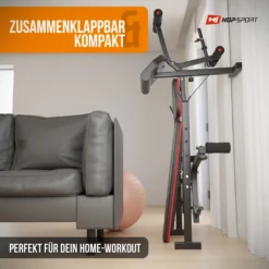 Hop-Sport Zusammenklappbare Hantelbank HS-1055 Mit Curlpult, Butterfly Und Beincurler Inkl. 59 Kg Hantelset + Langhantelstange -Globbervi Verkaufe 8288acedd91082cc0b259ad02be403b2