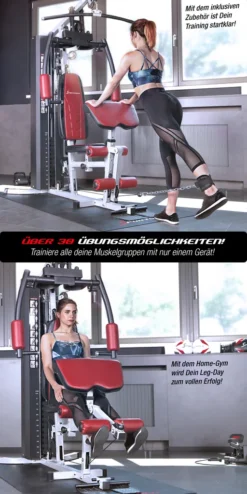 Sportstech Einzigartige 30in1 Premium Kraftstation HGX100 Für Unzählige Trainingsvarianten. Multifunktions-Homegym Mit Lat-Zugturm, Fitnessstation Aus EVA Material Für Zuhause - Robuste Konstruktion -Globbervi Verkaufe 82f1efc621d24b414227cae2a9b1f082