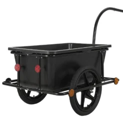 Juskys Fahrradanhänger 90 Liter - Lastenanhänger Mit Kupplung & Deichsel - Anhänger Für Fahrrad 40 Kg Zuladung - Transportanhänger Mit Schutzplane -Globbervi Verkaufe 837f329287c2af3581603678b43d36c8
