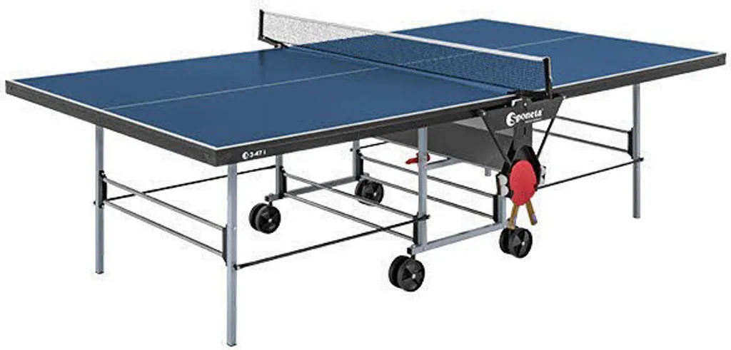 Sponeta S 3-47 I Indoor-Tischtennisplatte, 19mm, Blau, Mit Netz; 202.7410/L 1 Sponeta S 3-47 I Indoor-Tischtennisplatte, 19mm, Blau, Mit Netz; 202.7410/L