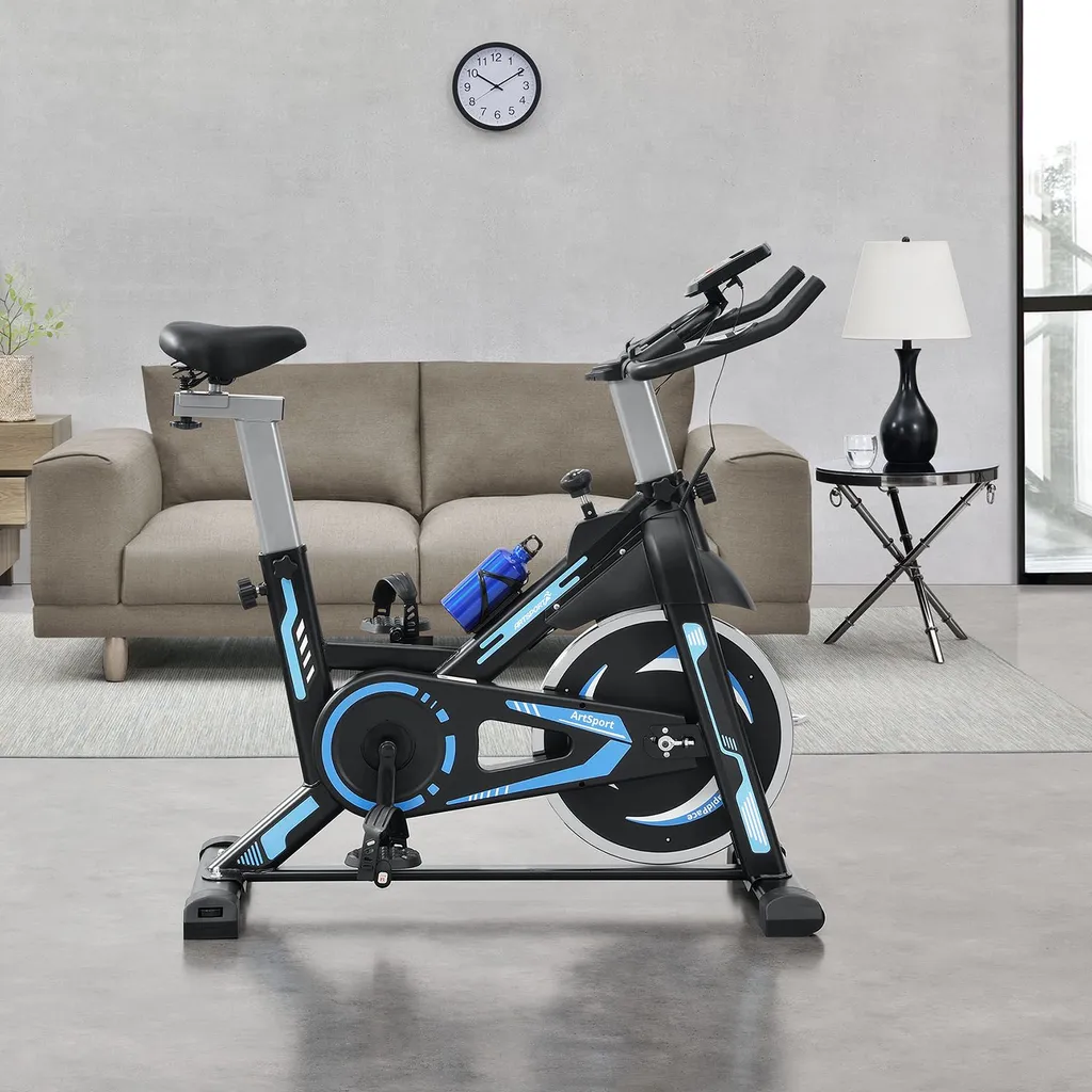 ArtSport Heimtrainer Speedbike RapidPace - Hometrainer Mit Riemenantrieb, 10 Kg Schwungrad, LCD Display & Pulssensoren Fitnessbike Fitness Fahrrad 2 ArtSport Heimtrainer Speedbike RapidPace - Hometrainer Mit Riemenantrieb, 10 Kg Schwungrad, LCD Display & Pulssensoren Fitnessbike Fitness Fahrrad – Bild 2