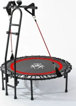NEU - Die Trampolin-Innovation Von JOKA FIT, Fitnesstrampolin 2.0 JOKA Fit Mit Sprungzähler, Widerstandsbänder, DVD, Handyhalterung