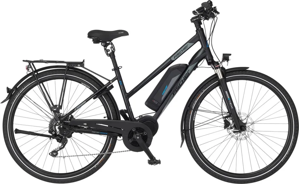 FISCHER E-Bike Pedelec Trekking VIATOR ETD 1861 Damen, Rahmenhöhe 44 Cm, 28 Zoll, Akku 557 Wh, Mittelmotor, Kettenschaltung, LCD Display, Schwarz 3 FISCHER E-Bike Pedelec Trekking VIATOR ETD 1861 Damen, Rahmenhöhe 44 Cm, 28 Zoll, Akku 557 Wh, Mittelmotor, Kettenschaltung, LCD Display, Schwarz – Bild 3