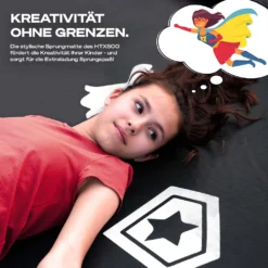 SPORTSTECH HTX500 Trampolin Outdoor Ø 244/305 Cm | Kindertrampoline Garten | Bis 100/120 Kg + Sicherheitsnetz | Outdoor Spielzeug Mit Cooler Sprungmatte & Wassersprinkler | Komplettset Für Draußen - SP_HTX500_8ft_244 -Globbervi Verkaufe 86d1f7701bd0c7c7b1bd5dd6a0543337