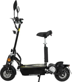 EFlux E-Scooter Street 20 - 500 W - 20 Km/h - E-Scooter Mit Straßenzulassung Klappbar - Keine Helmpflicht - 30 Km Reichweite - 36 Volt - 12 Ah Akku - Easy Fold Mechanismus - Mit Komfortablen Sitz Höhenverstellbar Und Abnehmbar - LED Scheinwerfer - EEC (COC) Zulassung Mit Versicherungskennzeichen Für Mofa Bis 25 Km/h - Scooter - Erwachsene - Elektroroller - Elektrischer Roller -Elektro - Roller - Elektroscooter - (Schwarz) -Globbervi Verkaufe 87c985c887d21a6f387c46fec6aab299