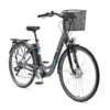 Telefunken E-Bike Elektrofahrrad Alu 28 Zoll Mit 7-Gang Shimano Kettenschaltung, Pedelec Citybike Leicht Mit Fahrradkorb, 250W Und 10,4Ah, 36V Sitzrohrakku, RC822 Multitalent