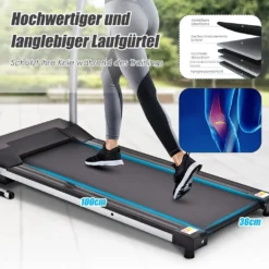 COSTWAY Elektrisches Laufband Mit 12 Programmen,1-10 Km/h, LCD Display, Klappbar Und Rollbar, Bis 100 Kg Belastbar, Inkl. Sicherheitsschlüssel, Fitnessgerät Für Zuhause & Büro -Globbervi Verkaufe 8aa2f9a200568baeaad725effe91c6f9